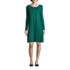 Stylus&trade; Long-sleeve Swing Dress