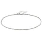 Made In Italy Sterling Silver 10 2mm Rope Ankle Bracelet