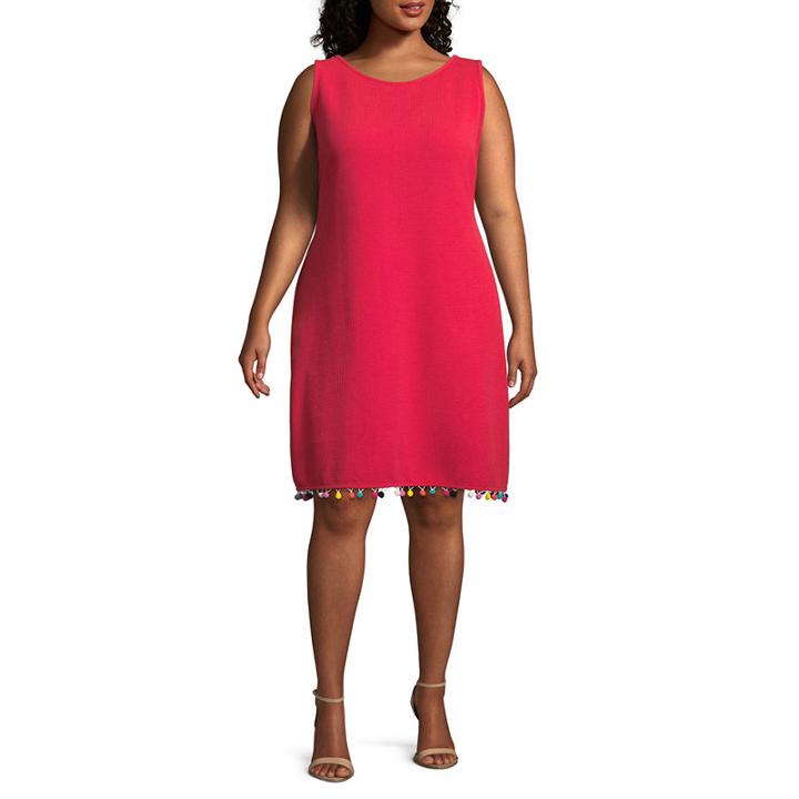 Ronni Nicole Sleeveless Shift Dress-plus