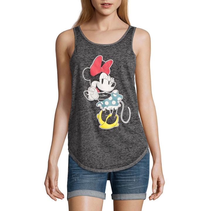 Cotton Minnie Mouse Tank Top-juniors