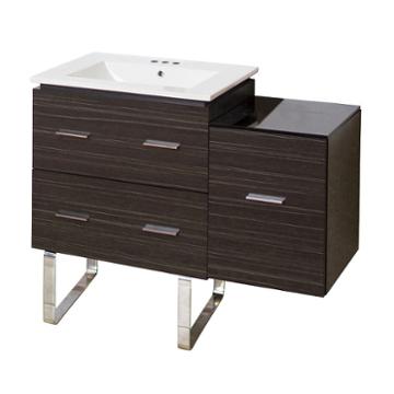 37.75-in. W Floor Mount Dawn Grey Vanity Set For 3h4-in. Drilling