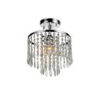 Seek 1-light Chrome Tiered Crystal Chandelier