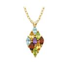 Classic Treasures&trade; Multi-gemstone Pendant Necklace