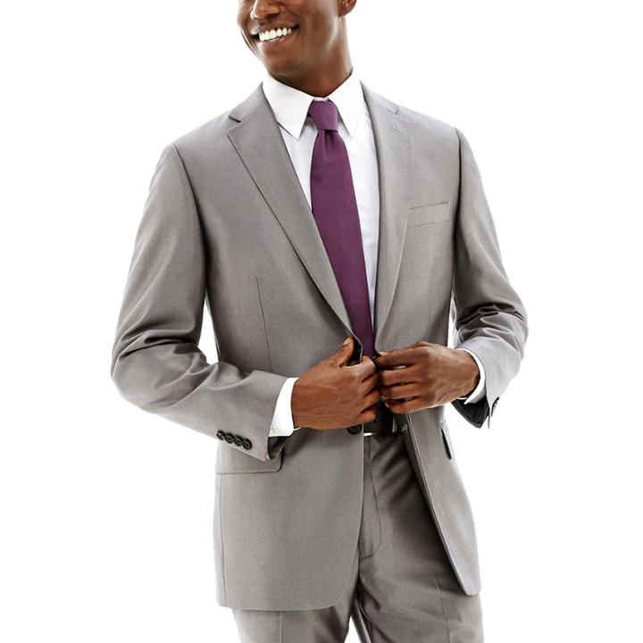 Claiborne Shimmer Herringbone Stretch Suit Jacket