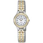 Seiko Womens Two-tone Stainless Steel Solar Watch Sup100