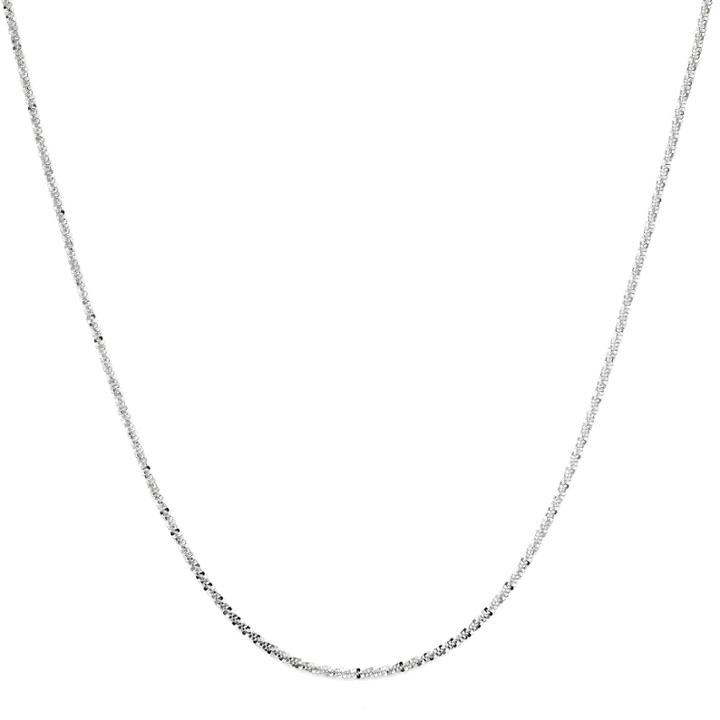 Sterling Silver Criss-cross Chain Necklace