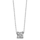 Diamond-accent 10k White Gold Square Necklace
