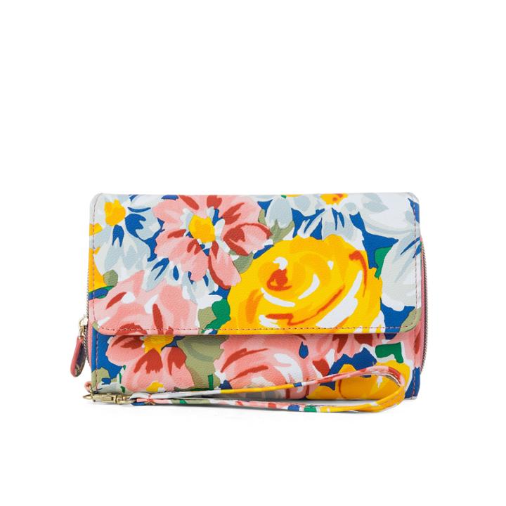Mundi Big Fat Warm Sun Floral Checkbook Wallet