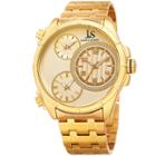 Joshua & Sons Mens Gold Tone Strap Watch-j-128yg