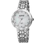 August Steiner Womens Silver Tone Strap Watch-as-8248ss
