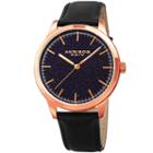 Akribos Xxiv Mens Black Strap Watch-a-937bkbu