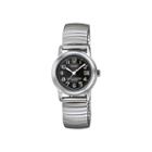 Casio Womens Black Dial Stainless Steel Expansion Solar Watch Ltps100e-1bv