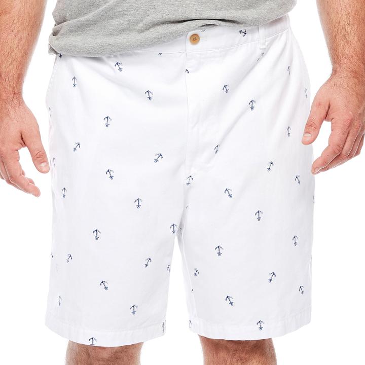 Izod Chino Shorts-big And Tall