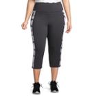 St. John's Bay Active Secretly Slender Leggings Capri With Pockets - Plus