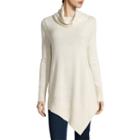 Stylus&trade; Long-sleeve Asymmetric-hem Sweater - Tall