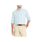 Izod Glen Plaid Long Sleeve Plaid Button-front Shirt