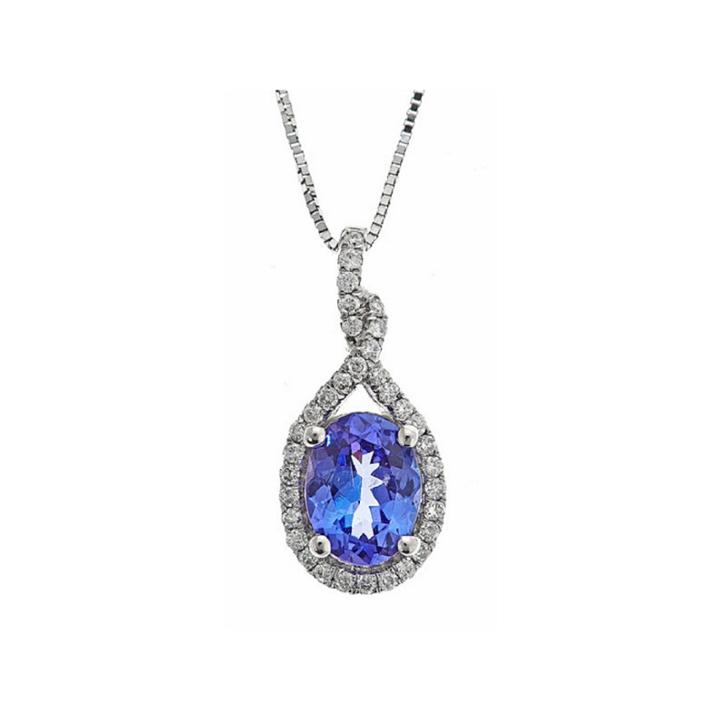 Limited Quantities! 1/5 Ct. T.w. Blue Tanzanite 14k Gold Pendant Necklace