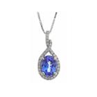 Limited Quantities! 1/5 Ct. T.w. Blue Tanzanite 14k Gold Pendant Necklace