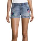 A.n.a Embroidered Denim Shorts (3 1/2)