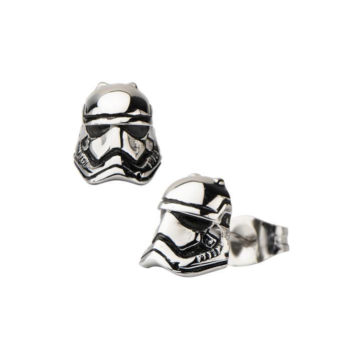 Star Wars Stainless Steel Storm Trooper 3d Stud Earrings