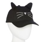Spooky Streets Cat Baseball Hat Dress Up Costume Womens