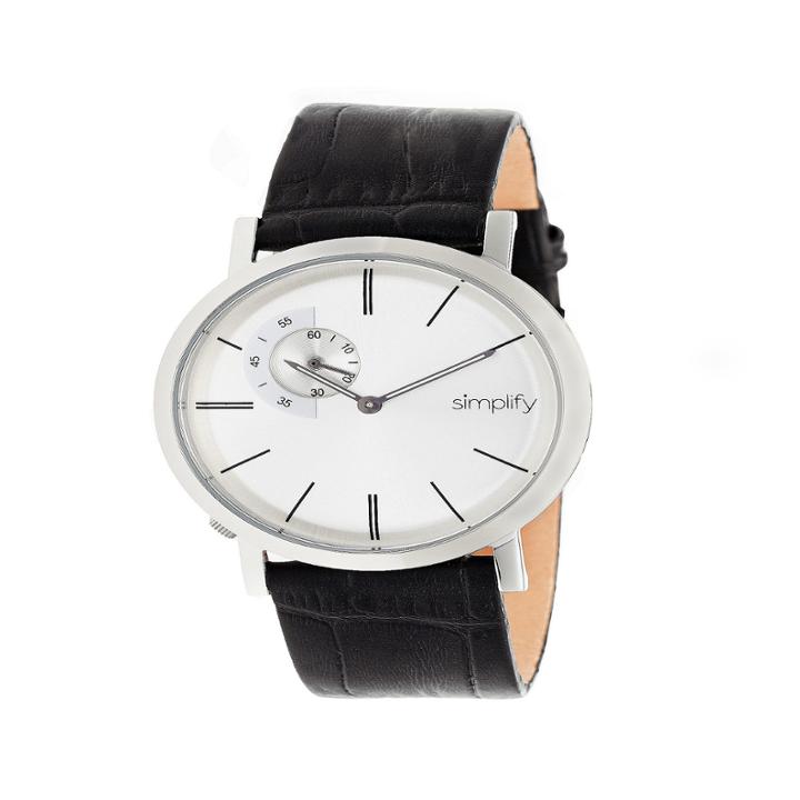 Simplify Unisex Black Strap Watch-sim3101