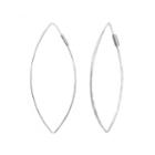 A.n.a Silver-tone Long Hoop Earrings