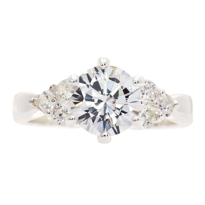 Sparkle Allure White 3-stone Ring
