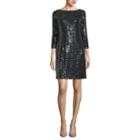 Jessica Howard 3/4 Sleeve Shift Dress