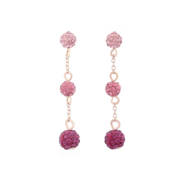 Liz Claiborne Pink Drop Earrings