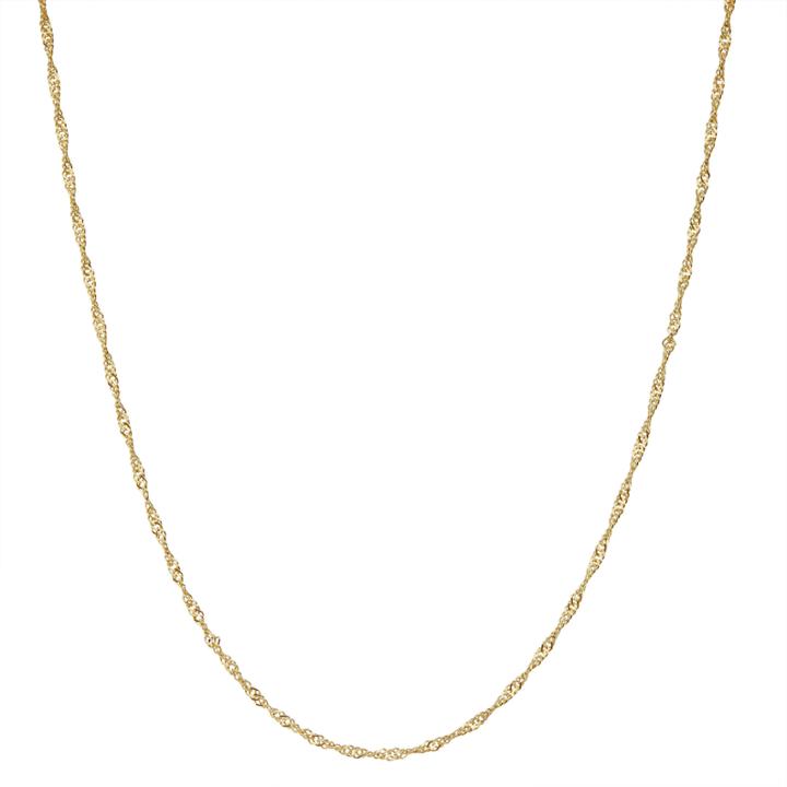 14k Gold Over Silver 15 Inch Chain Necklace