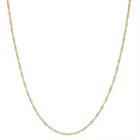 14k Gold Over Silver 15 Inch Chain Necklace