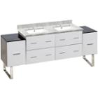 74-in. W 17-in. D Modern Plywood-melamine Vanity Base Set Only In White
