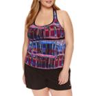 Nike Tie Dye Tankini Swimsuit Top-plus