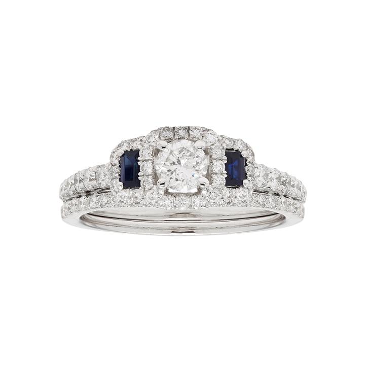 Womens 1 1/4 Ct. T.w. White Diamond 14k Gold Bridal Set
