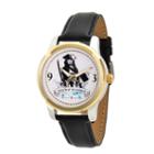 Disney Pirates Of The Carribean Mens Black Strap Watch-wds000378