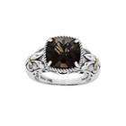 Shey Couture Smoky Quartz Sterling Silver Antiqued Ring