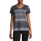 Made For Life Short Sleeve V Neck T-shirt-womens Petite