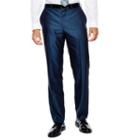 Jf J. Ferrar Blue Luster Herringbone Suit Pants - Slim Fit