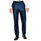 Jf J. Ferrar Blue Luster Herringbone Suit Pants - Slim Fit