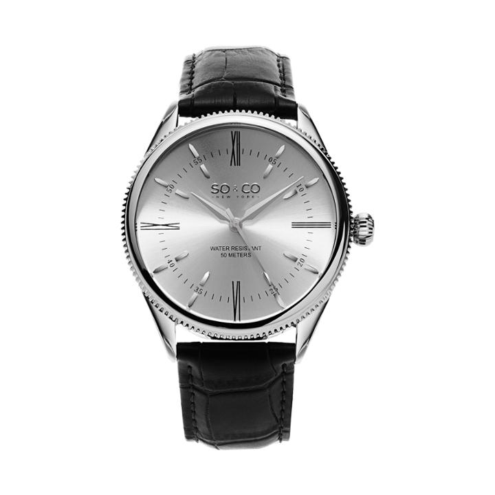 So & Co Mens Black Strap Watch-jp15409