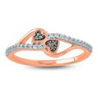 Womens 1/5 Ct. T.w. Champagne Diamond 10k Gold Promise Ring