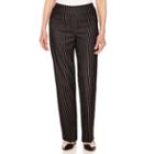 Alfred Dunner Woven Flat Front Pants