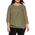 Alyx 3/4-sleeve Asymmetrical Popover Top - Plus