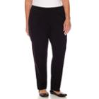 Alfred Dunner Woven Flat Front Pants-plus