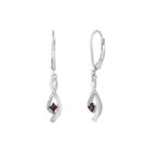 Limited Quantities1/6 Ct. T.w. White And Color-enhanced Purple Diamond Earrings