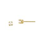 3mm Cultured Freshwater Pearl 14k Yellow Gold Stud Earrings
