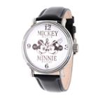 Disney Mickey Mouse Mens Black Strap Watch-wds000336