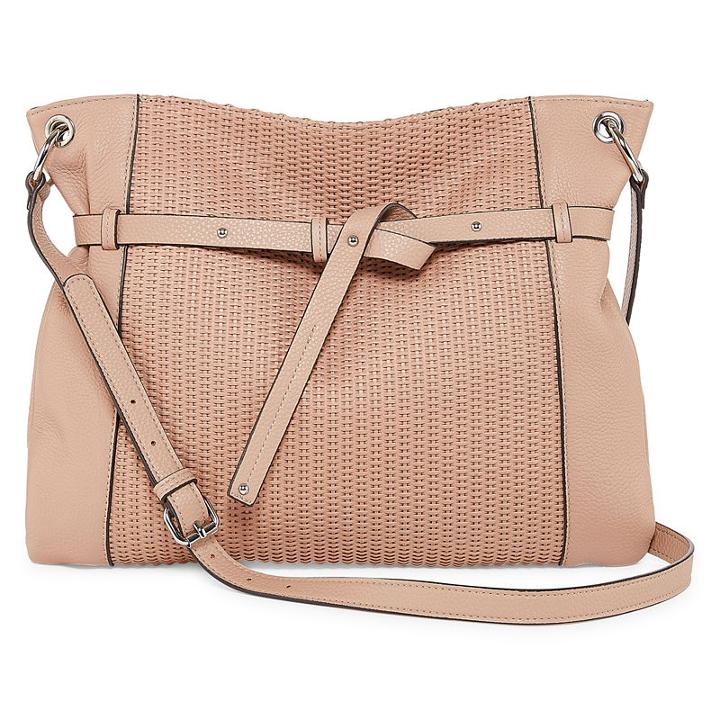 Perlina Shine Ii Leather Crossbody Bag