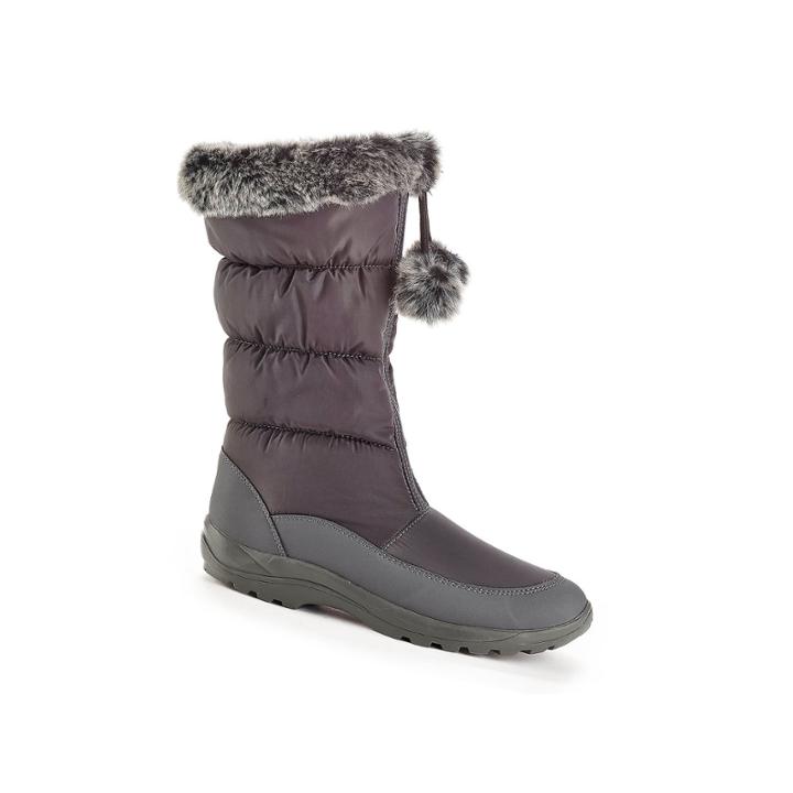 Henry Ferrera Front-zip Faux-fur Lining Snow Boots